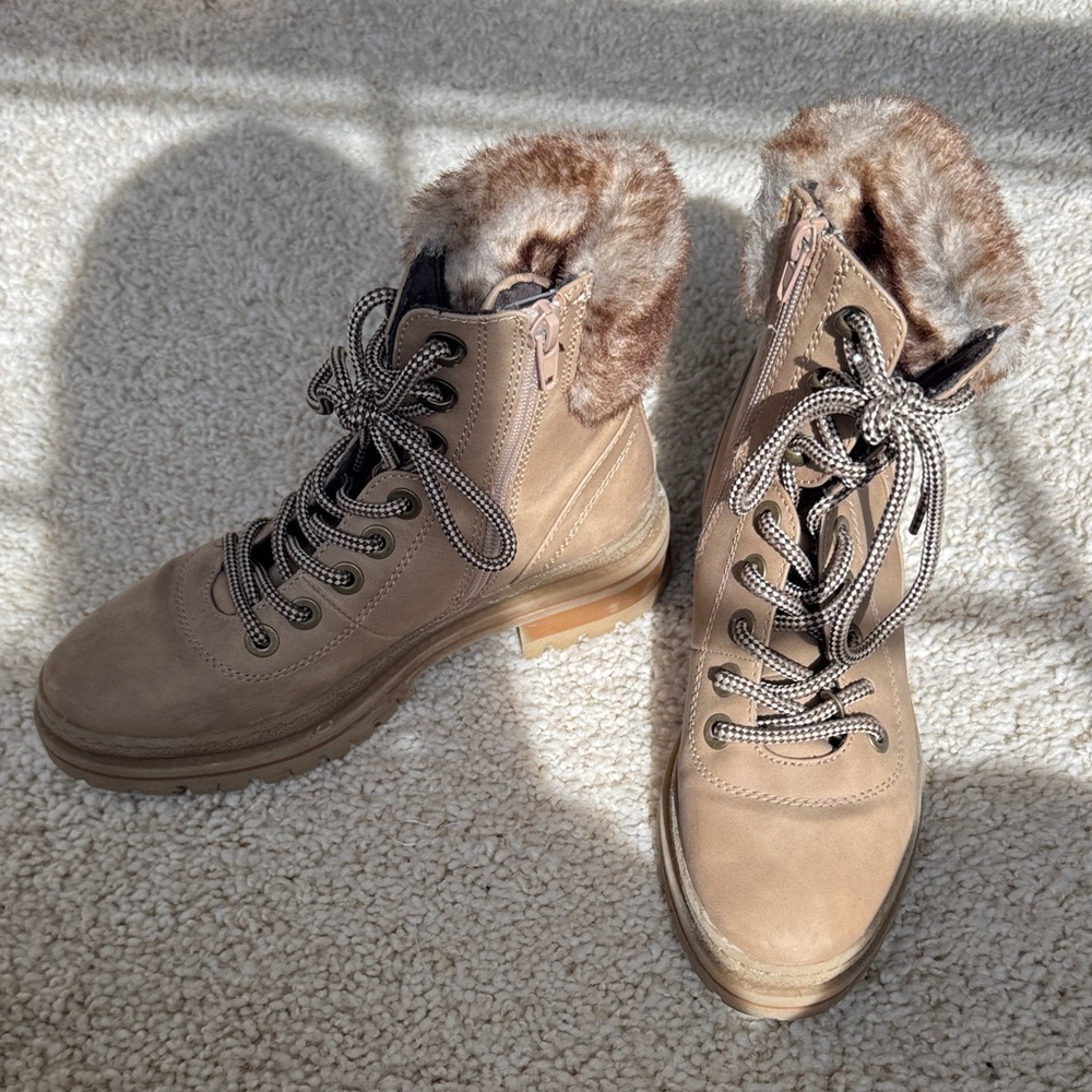 Steve Madden Tan Fur-Lined Women's Boots